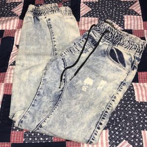 Men’s Smoke Rise denim joggers size small